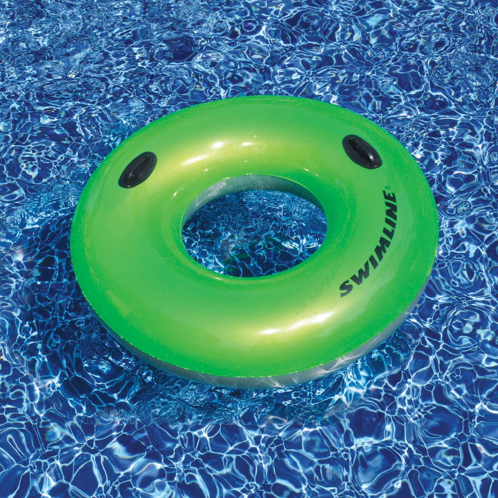 Inflatable Swimming Pool Inner Tube Ring Float - 48" - Green